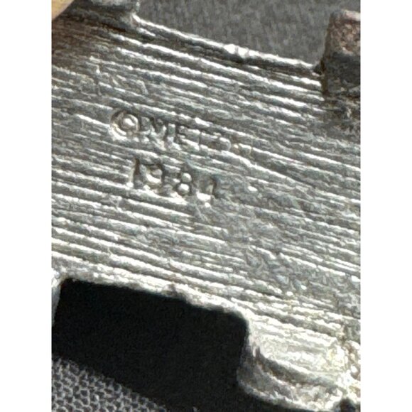 Vintage Metzke 1984 Pewter Miniature Train Set 6-Piece Decorative Collectible Bi - Picture 8 of 10